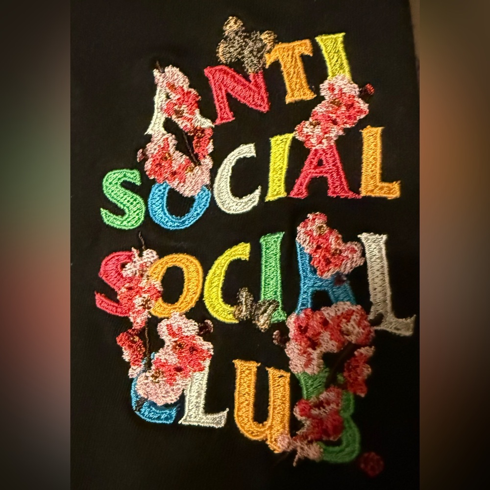 Anti-Social 2026 Brand New Embroidered Hoodie! Unisex Hoodie!